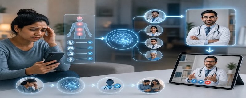 Placeholder: Doctor providing medical consultation to patient